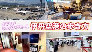 空港の歩き方【伊丹空港】早く着いたので館内ぶらり  Osaka-airport in Japan