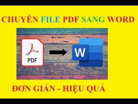 Hướng Dẩn Chuyển File Hình Ảnh / File PDF Sang File Word Dễ Dàng| HOW TO CONVERT PDF TO WORD.
