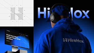 How I Designed a Modern Job Portal Logo | HireHox Logo Design Process