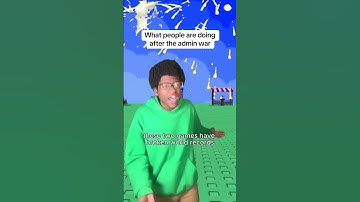 What people are doing after the admin abuse war