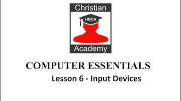 LESSON 6   INPUT DEVICES