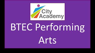 BTEC Performing Arts Options Info