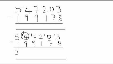 Left to Right subtraction