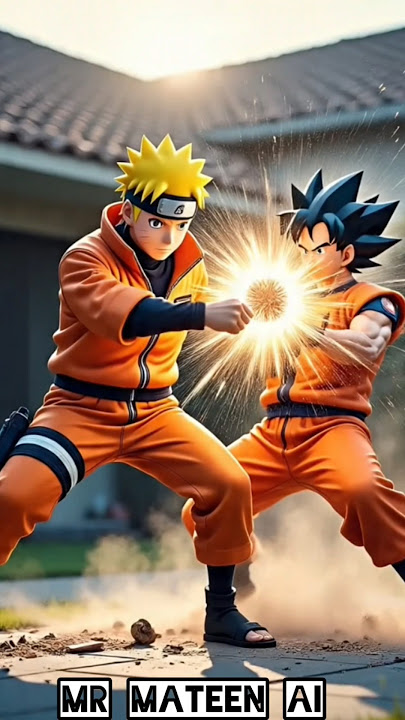🔥 Mr MaTeeN Ai Presents: Epic Naruto vs Goku Comic Fight! 🔥Dekhie kaise Naruto aur Goku ek
