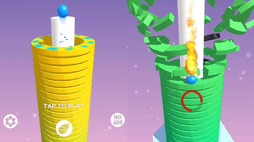 Stack Ball - Level 1-50 Gameplay Android, iOS