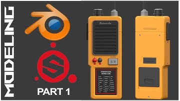 Game Ready Walkie-Talkie Modellering en Texturering | Deel 01 | Blender | Substance Painter