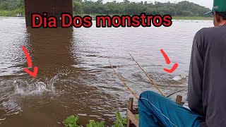 Pescaria de curimba e Piauçu debaixo de chuva só gigantes novo sistema fatal