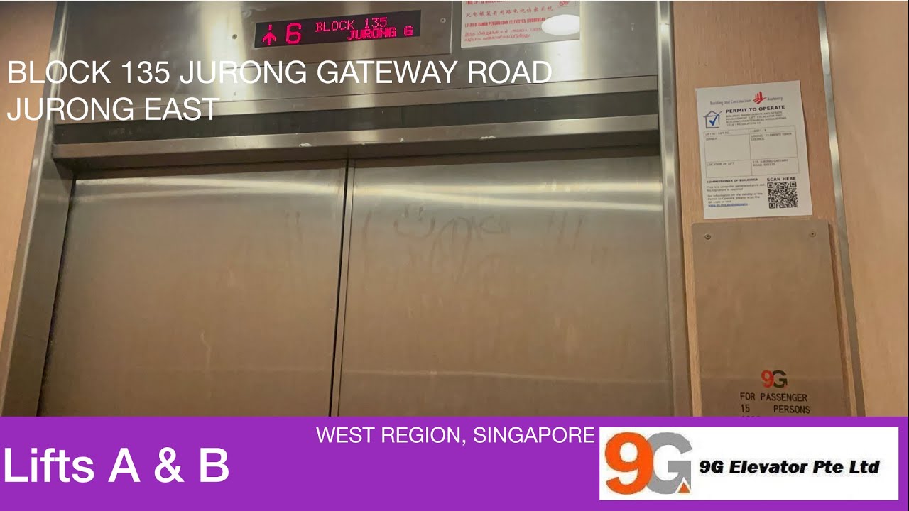 HDB Block 135 Jurong Gateway (Jurong East) || 9G Elevator (Lifts A & B ...