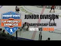 Junior division  championship game  white vs orange