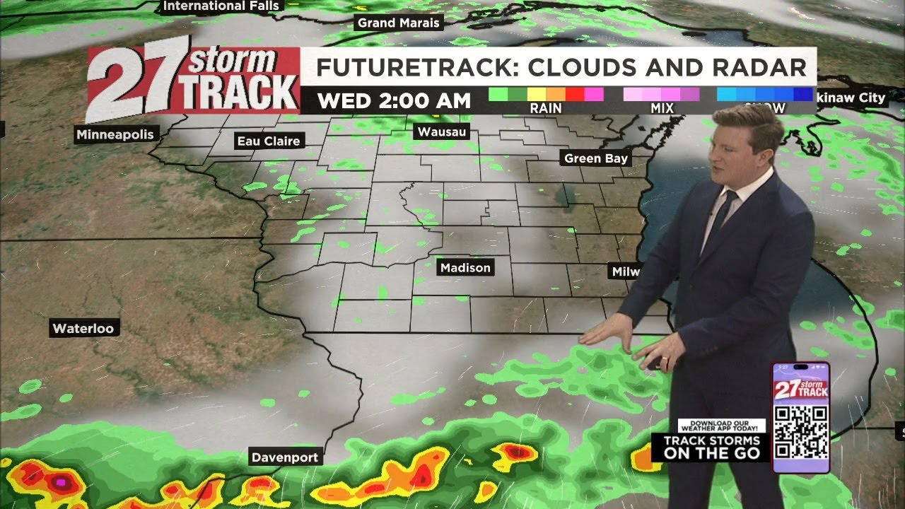 Showers and storms stay in the forecast - YouTube