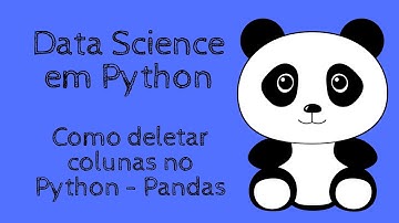 Como deletar colunas no Python (pandas)