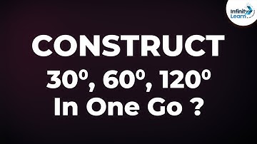 How to Construct 30, 60 and 120 Degree Angles in one go | Don