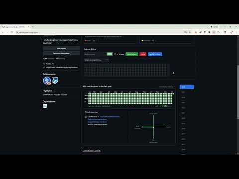 LED Tabela - GitHub Contribution Art video preview 2