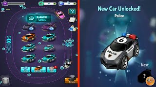 Car Merge - Battle Car Tycoon: Idle Merge games - Unlocked! Police Car screenshot 2