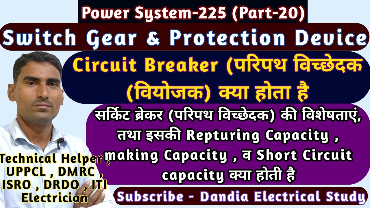 Power System-225 | What is Circuit Breaker & Rating of Circuit breaker ...