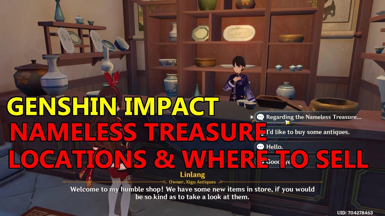 Genshin Impact Nameless Treasure Locations & Where to Sell - And This T...