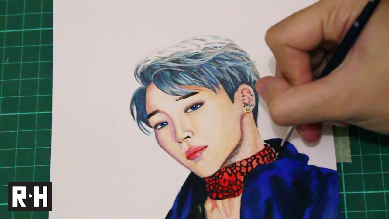 Doing Jimin Bts Blood Sweat And Tears Makeup Part 2 Speed Drawing
