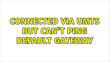 Connected via UMTS but can