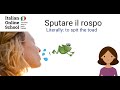 ITALIAN IDIOMS #8: &quot;Sputare il rospo&quot;