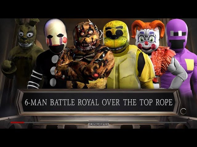 FREDBEAR VS GOLDEN FREDDY! (WWE 2K17 Cartoon Battle #23) 