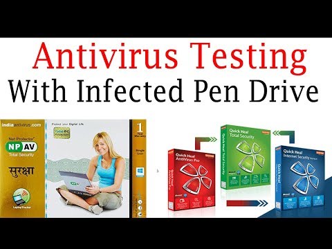 Antivirus Live Infected Pendrive Scanning Testing