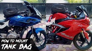 How to mount a tank bag on any Motorcycle