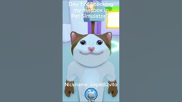 Day 1 of checking my mailbox in Pet Simulator X #shorts #petsimx