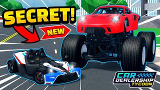 😱 New *MASSIVE* Update is OUT in Car dealership tycoon!