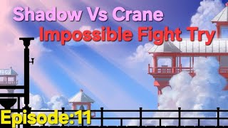 SHADOW VS CRANE || "HERMIT'S 2ND BODYGUARD || SHADOW FIGHT 2 || IMPOSSIBLE FIGHT TRY 🫨 