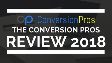 The Conversion Pros Review 2018 - Three Main Functions