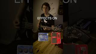 Bass Tone Test - Effects OFF vs ON #bassguitar #bassplayer #basspedals #basseffects #bassist #bass