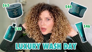 CURLY HAIR STYLIST REVIEWS ORIBE MOISTURE AND CONTROL LINE (luxury sephora haul)