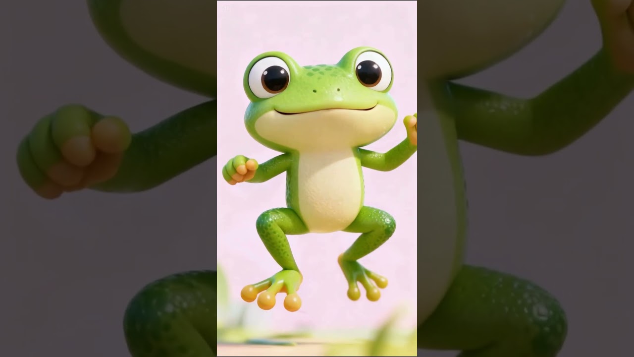 Jump Jump Little Frog 🐸 | Fun Kids Action Song | Animated Dreams