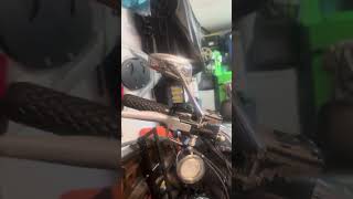 Arlen Ness Tear Chop mirrors on the Street Bob