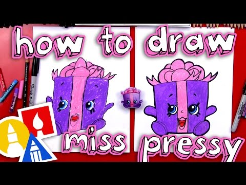 How To Draw Miss Pressy Shopkins | Safe Videos for Kids