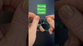 How to tie an elastic bracelet! Super strong knot FAST