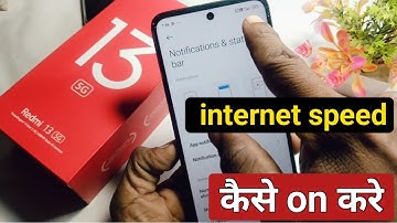 redmi 13 me internet speed kaise dekhe | how to show net speed in redmi 13 5g