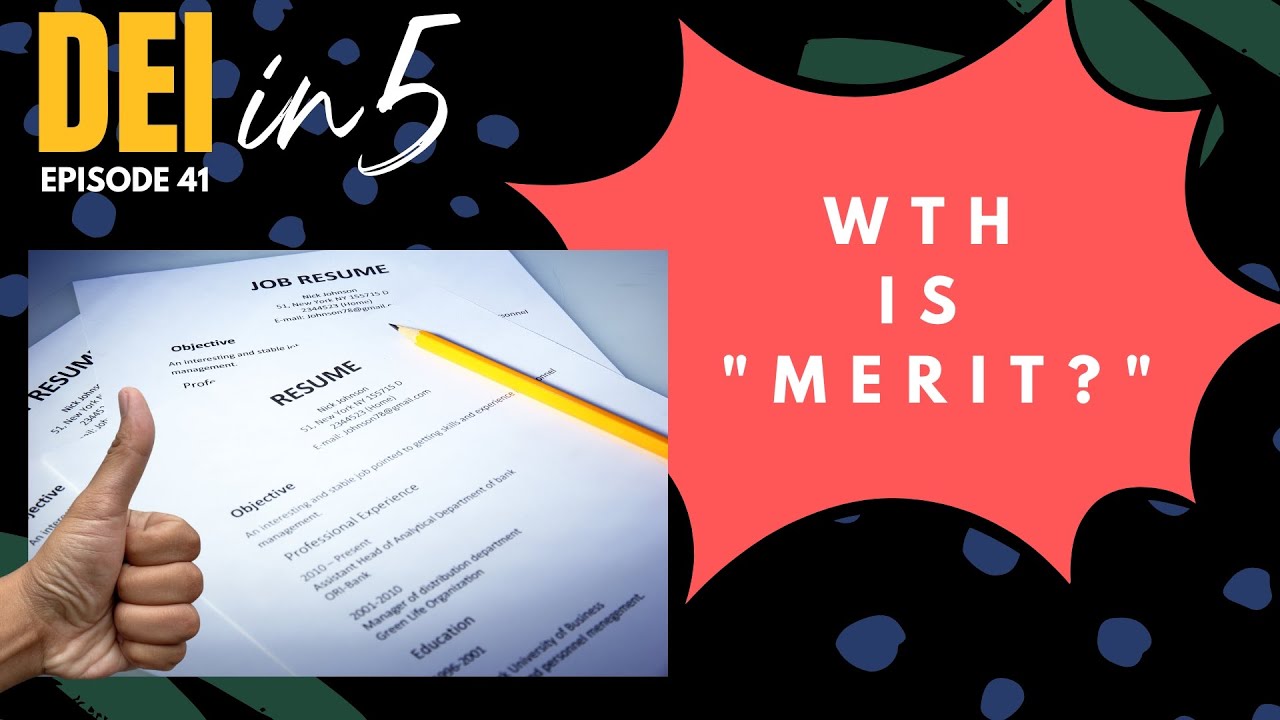 WTH is "Merit," Anyway? A Discussion w/ DEI Professional Nick Carter  |  E42
