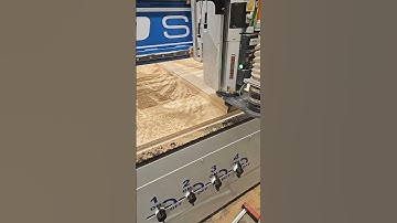 shopsabre cutting 1.5 white oak with frost cnc tooling.