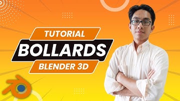 BLENDER 2.92 Beginner Tutorial | Modelling Plastic Bollards | Bahasa Melayu