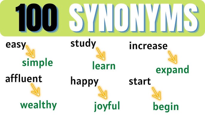 More Synonyms for your Words  #LearningEnglish with @thebookerhub