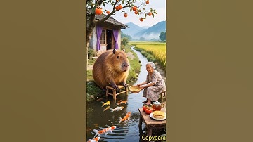 1 ngày ở Quê Bình Yên của Bà Và Capybara #capybaralife #animals #reviewphim #capybarasong  #capybara