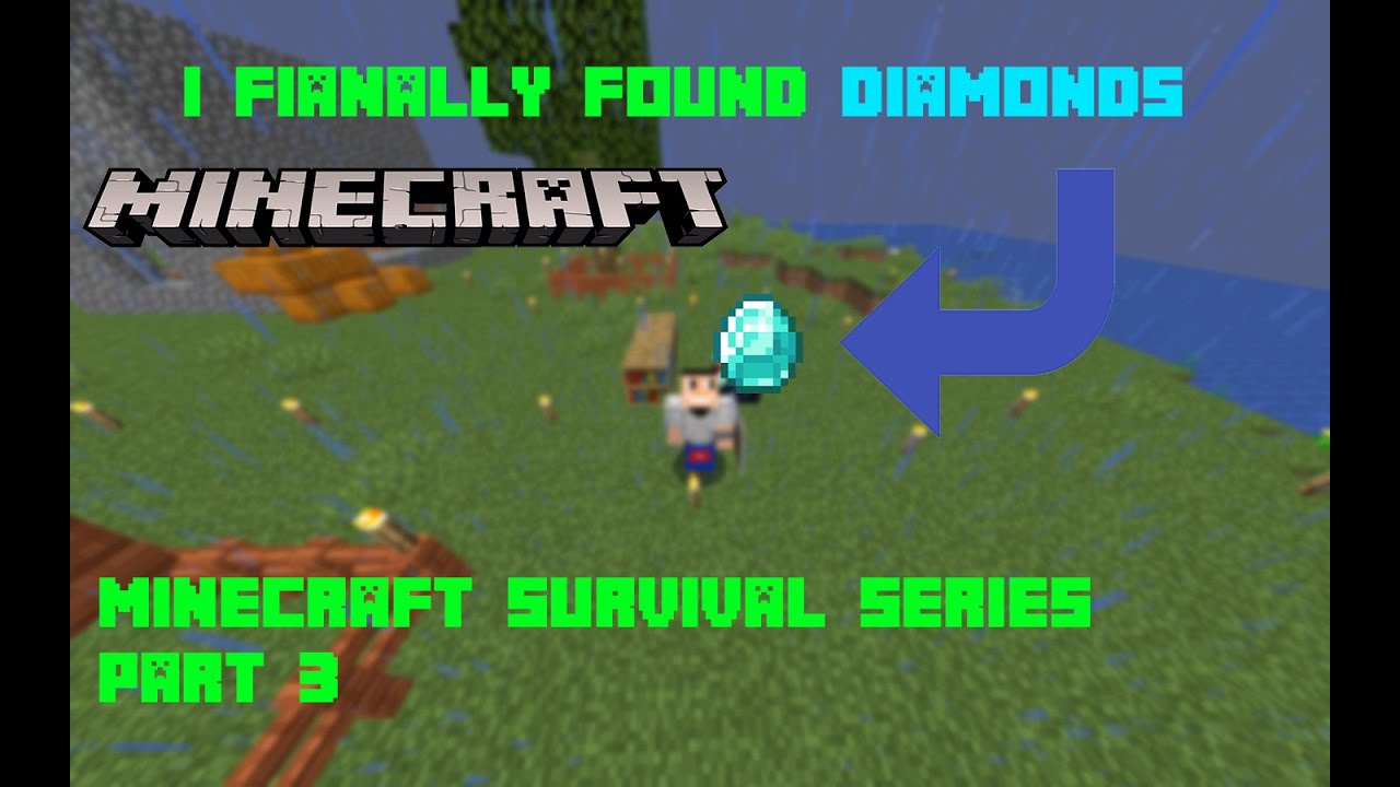 I finally found diamonds in minecraft #3 - YouTube