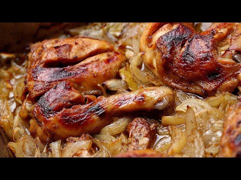 الدجاج بالبصل أكلة شهية جدا بدون اي مجهود وصفة نينجا لكل الاوقات والمناسبات