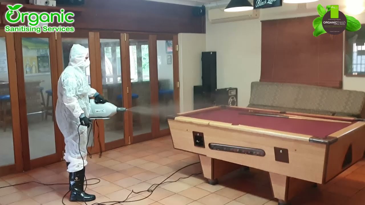 Organic Sanitising Services Decontamination of Club using Organic Sanitiser