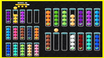 Color Ball Puzzle Gameplay |All Levels android,ios [Classic: 338-343] |ASMR&Gaming