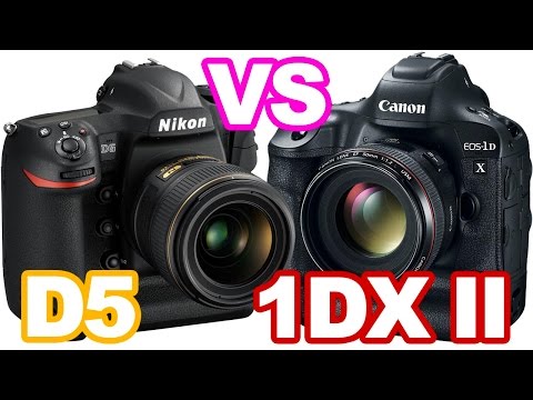 Video: Atšķirība Starp Nikon D5 Un Canon EOS - 1D X Mark II
