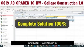 G019_AC_GRADER_1G_HW - College Construction 1.0 #G019ACGrader #CollegeConstruction #ACGrader1G