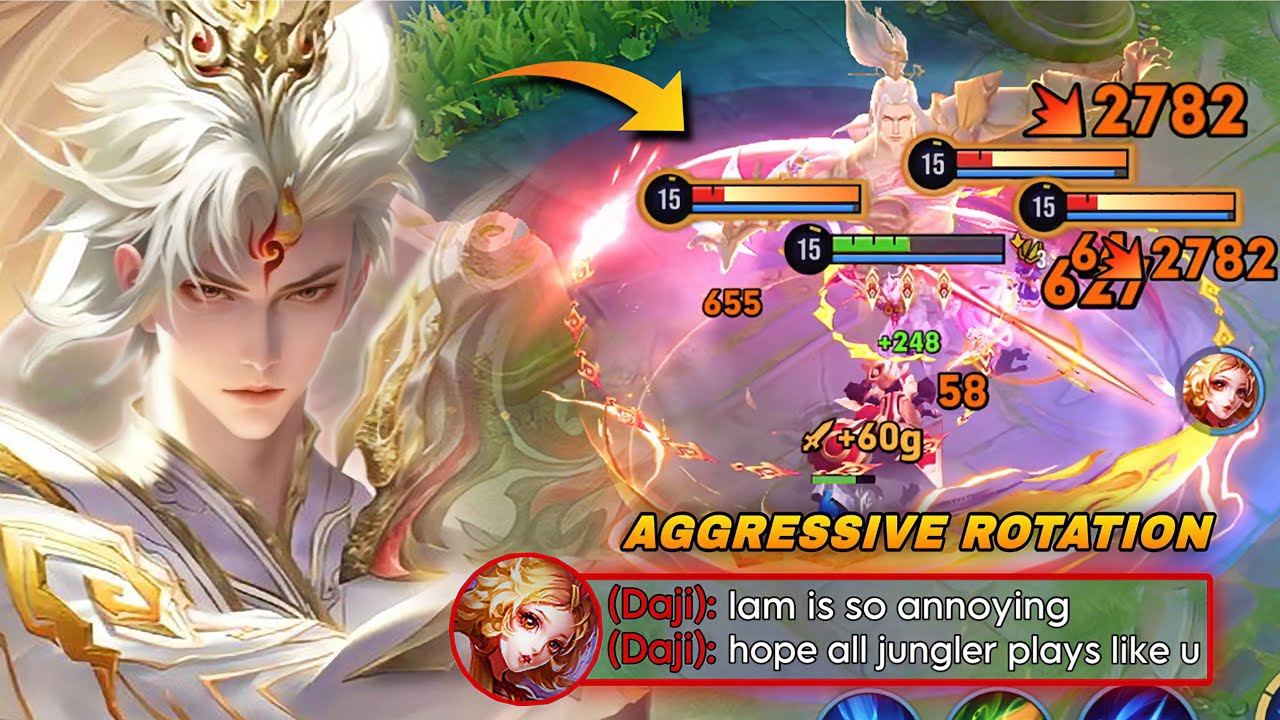 AGGRESSIVE LAM JUNGLE ROTATION FOR SOLO RANK TO DOMINATE! | TOP CHINA LAM BUILD & ARCANA