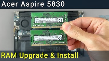 Acer Aspire 5830 RAM Upgrade and Install | Step-by-step DIY Tutorial